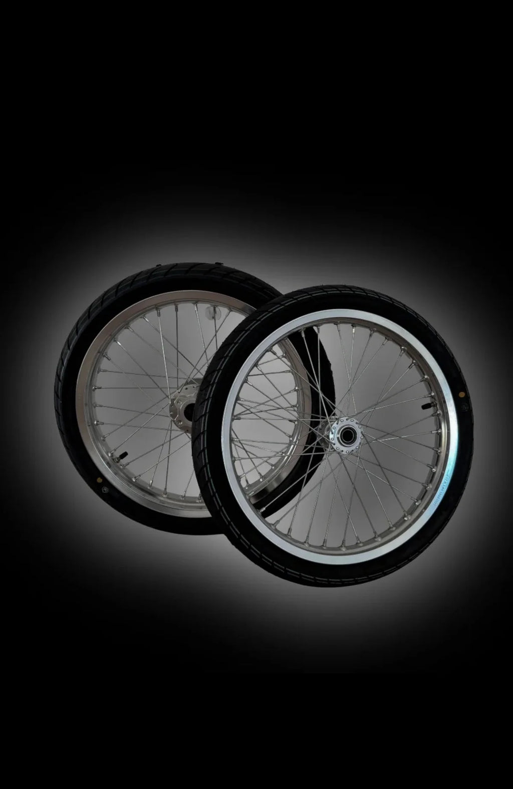 (Pre Order) Chrome Light Bee/Eride Supermoto Wheel Set