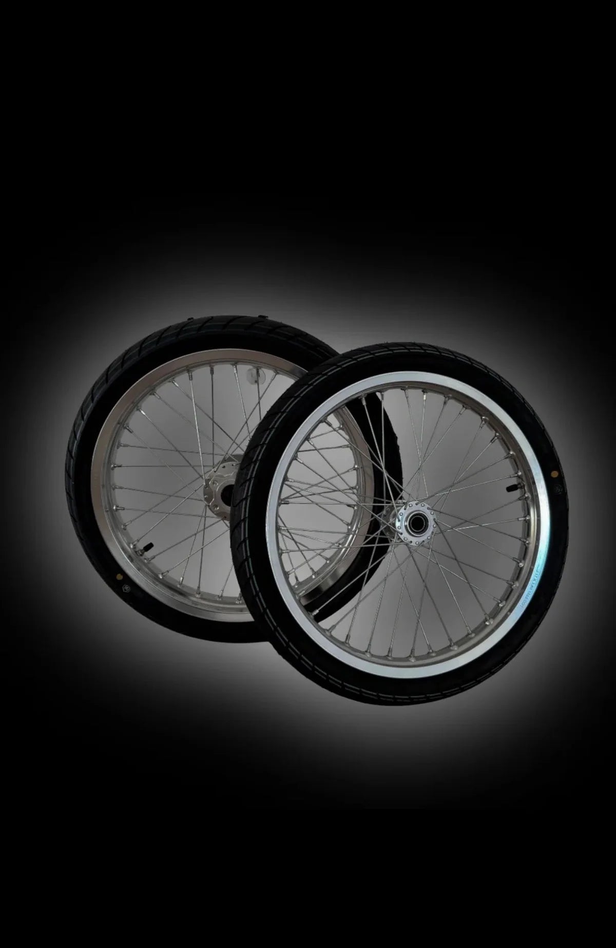 (Pre Order) Chrome Light Bee/Eride Supermoto Wheel Set